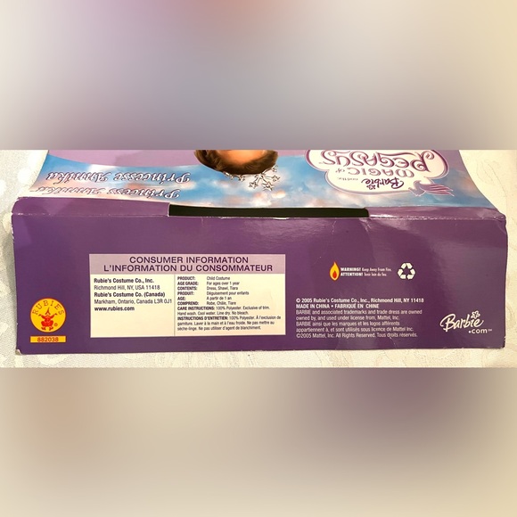 Vintage Rare Barbie Magic of Pegasus Costume Size S Ages 3-4 - Picture 9 of 9